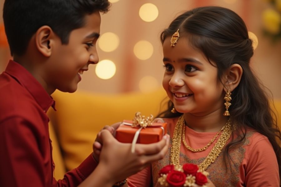 Celebrate Rakhi with a 2 Gram Gold Coin Gift for Sister